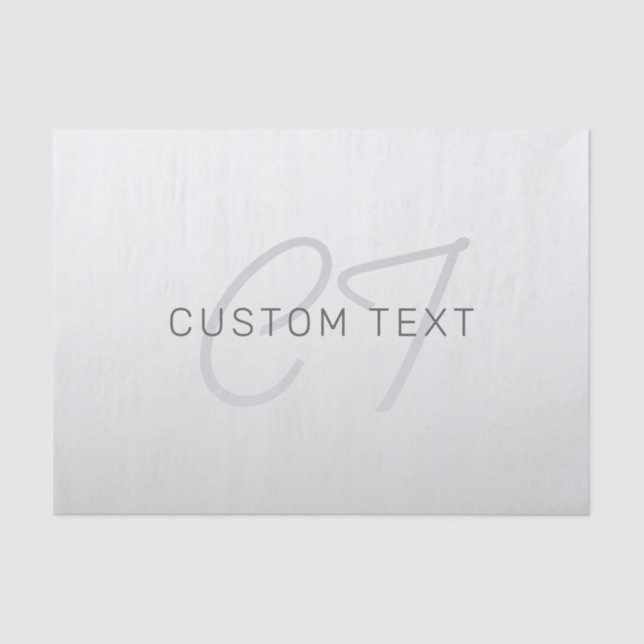 Editable Text for Business, Greeting or Name Tissue Paper (Front)