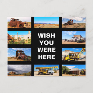 Editable text - Outback Australia multi-photo Postcard
