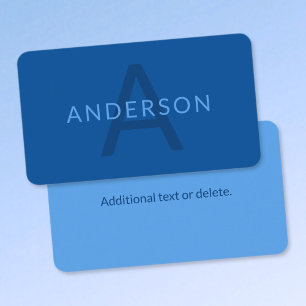 Editable Text Template for Monogrammed Name Etc.