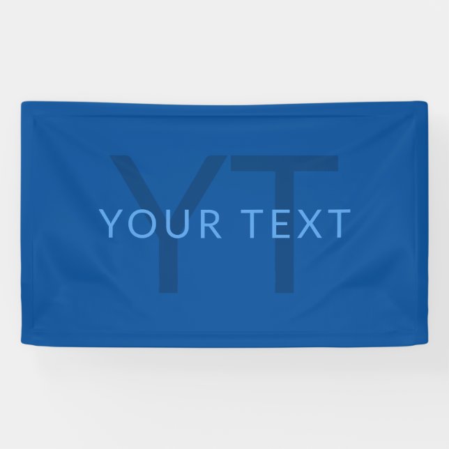Editable Text Template for Monogrammed Name Etc. Banner (Horizontal)
