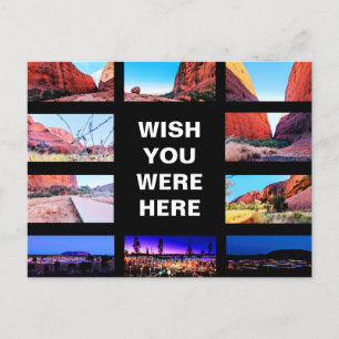 Editable text - Uluru Red Centre multi-photo Postcard