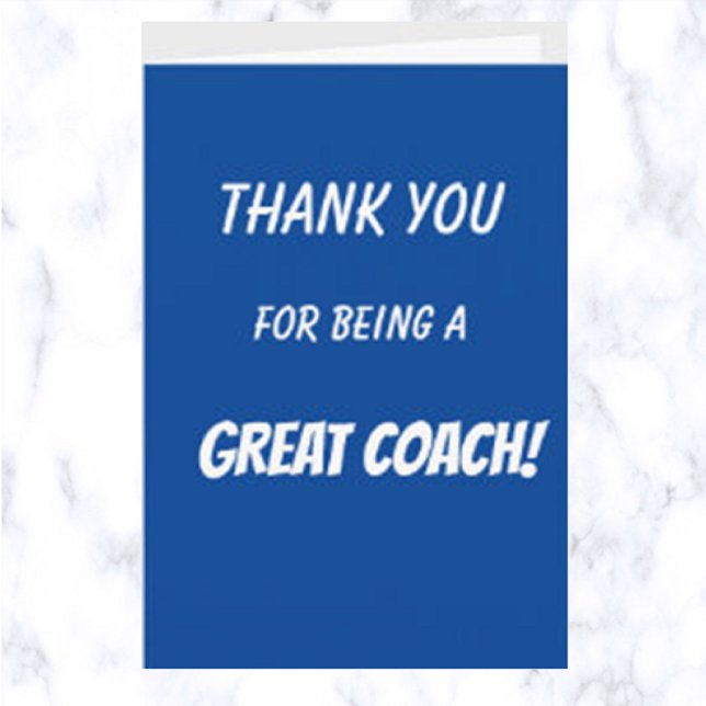Editable Thank You For Being a Great Coach Card (Creator Uploaded)