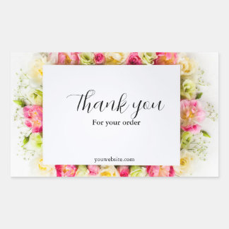 Editable Thank You Sticker, Thank You Label