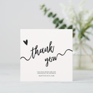 Editable Thanks For Your Purchase Business Minimal Thank You Card