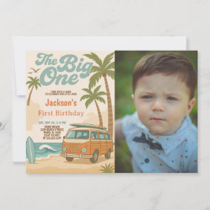 Editable The Big One 1st Birthday Invitation