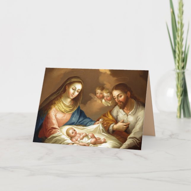 Editable The Nativity Card (Front)
