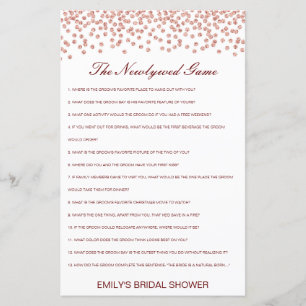 Editable The Newlywed Game, Who Knows Couple