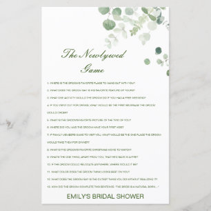 Editable The Newlywed Game, Who Knows Couple