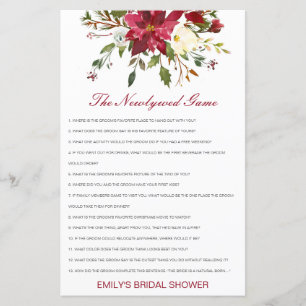 Editable The Newlywed Game, Who Knows Couple
