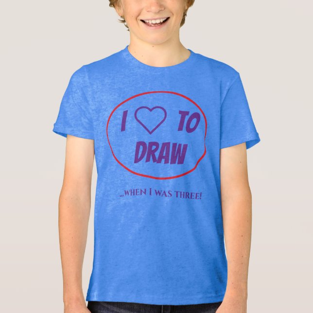 Editable Typography  Tri-Blend Shirt (Front)