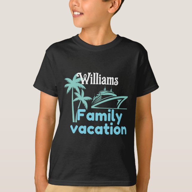 Editable Vacation Cruise T-Shirt (Front)