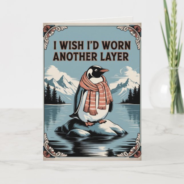 EDITABLE Vintage Funny Christmas Card (Front)