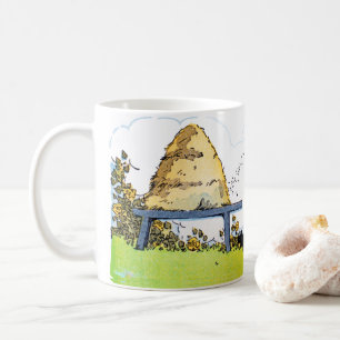 Editable Vintage Honey Bee Hive Promotional Mug