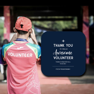 Editable Volunteer Appreciation Sticker Custom T