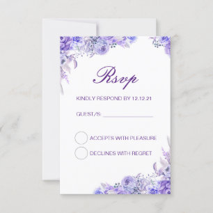 Editable Wedding RSVP Card, Custom RSVP Card