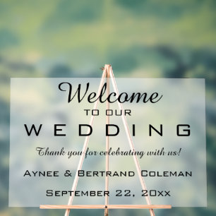 Editable Welcome Acrylic Sign