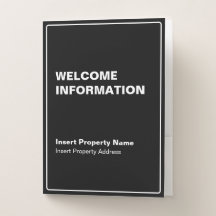 Editable Welcome Information
