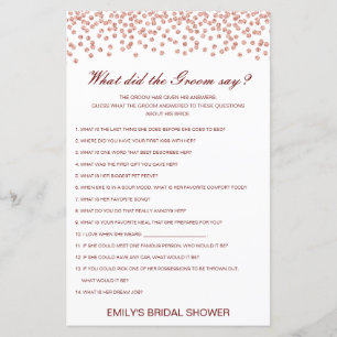 Editable What Did the Groom Say