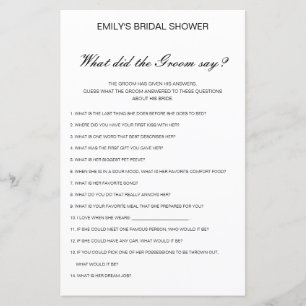 Editable What Did the Groom Say