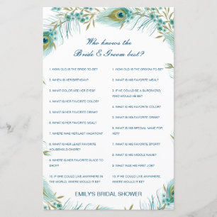 Editable Who Knows Bride and Groom Best Card
