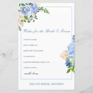 Editable Wishes for Bride and Groom Card