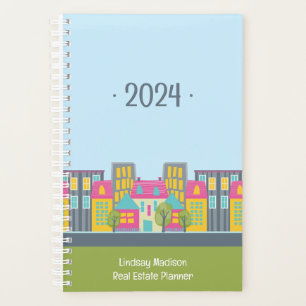 Editable Year Cute Realtor Real Estate Agent Planner