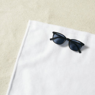 edite logo photo text black and white beach towel