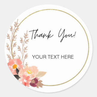 EDITEBLE THANK YOU STICKER