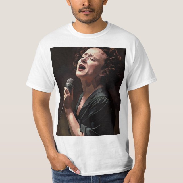 Edith piaf - Painting T-Shirt (Front)