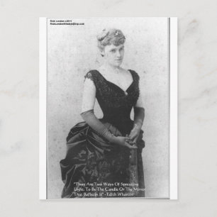 Edith Wharton "Spreading Light" Quote Gifts & Card