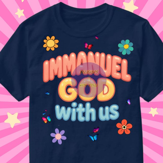 (Edition 2) Immanuel - GOD with us - Christian T-Shirt (Creator Uploaded)