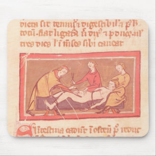 edition of 'Book of Surgery' by Rogier de Salerne Mouse Mat