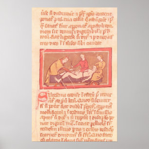 edition of 'Book of Surgery' by Rogier de Salerne Poster