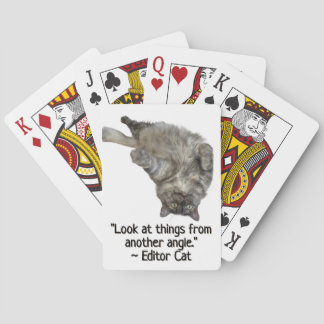 Editor Cat by RoseWrites  Playing Cards