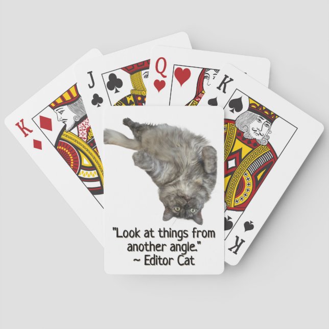 Editor Cat by RoseWrites  Playing Cards (Back)