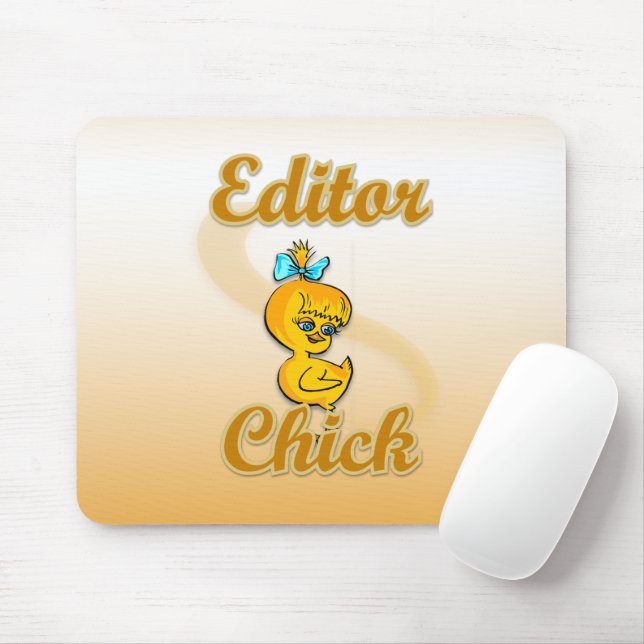 Editor Chick Mouse Mat (With Mouse)