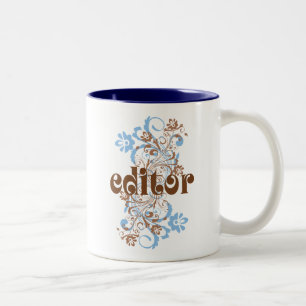 Editor Cute Gift Two-Tone Coffee Mug