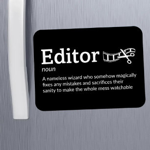 Editor Definition - Film Crew 3" x 4" Flex Magnet