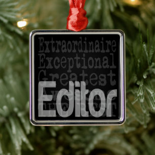 Editor Extraordinaire Metal Tree Decoration