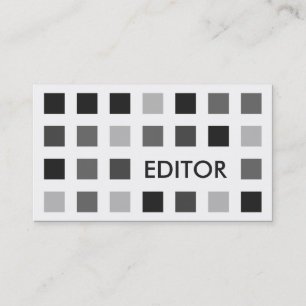 EDITOR (mod squares) Business Card