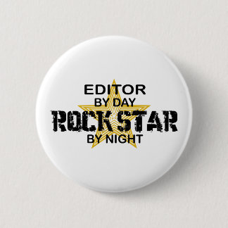 Editor Rock Star by Night 6 Cm Round Badge