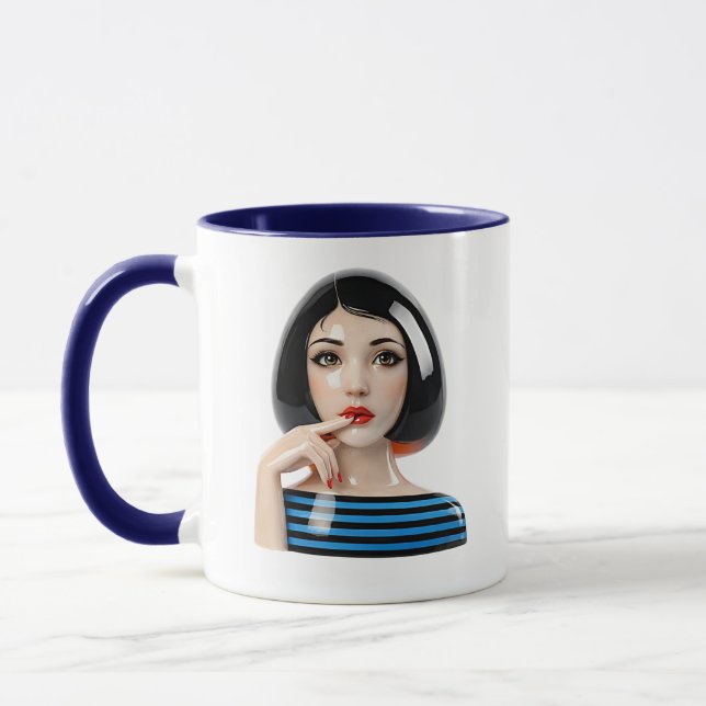 Editorial Female Portrait  Mug (Left)