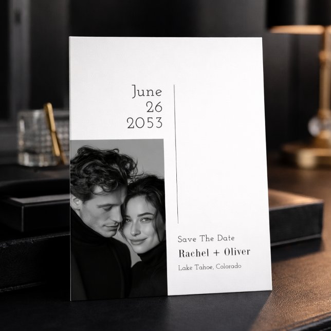 Editorial Luxury Photo Wedding Save the Date (Creator Uploaded)