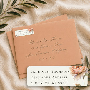 Editorial Modern Minimalist Peach Botanical Peony