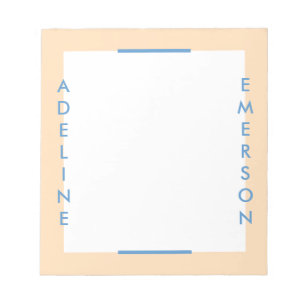 Editorial Modern Typography Notepad - Gold