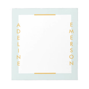 Editorial Modern Typography Notepad - Mint