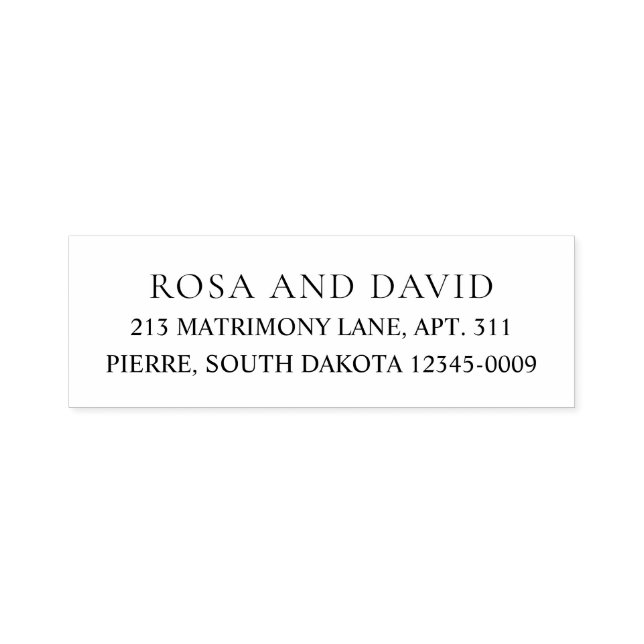 Editorial Modern Wedding Self-inking Stamp (Design)