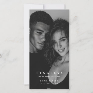 Editorial Photo Finally Wedding Save the Date