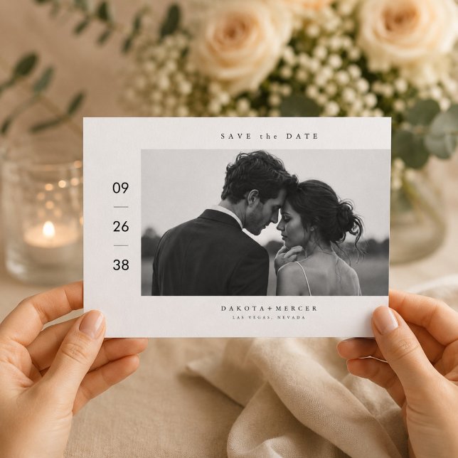 Editorial Photo Save The Date Card (Creator Uploaded)