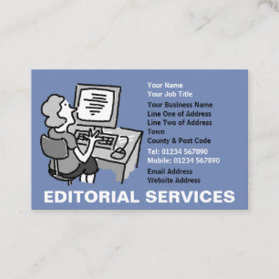 Editorial Services Copywriter's Business Card